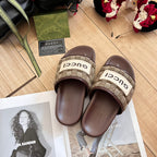 Gucci Embroidery Vintage Embossed Slippers – slippers product image 12