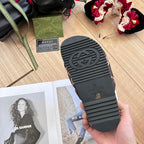 Gucci Embroidery Vintage Embossed Slippers – slippers product image 13