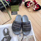 Gucci Embroidery Vintage Embossed Slippers – slippers product image 6