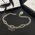Gucci Emerald Chain Necklace – Luxury Designer Jewelry – product image 1