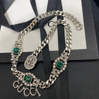Gucci Emerald Chain Necklace – Luxury Designer Jewelry – product image 2