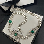 Gucci Emerald Chain Necklace – Luxury Designer Jewelry – product image 3