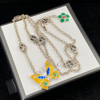Gucci Enamel Craft Butterfly Pendant Necklace – Luxury Designer Jewelry – product image 4