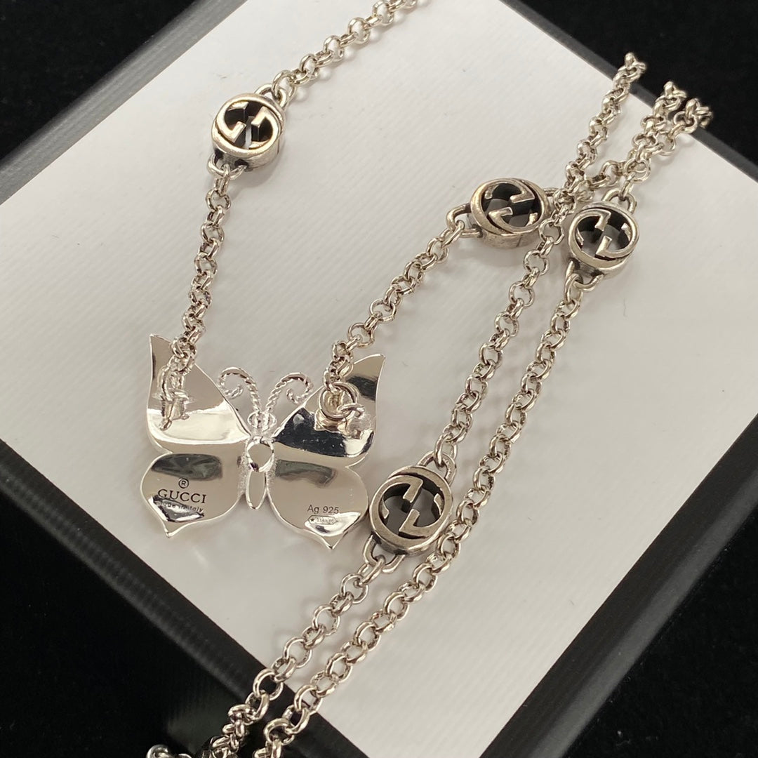Gucci Enamel Craft Butterfly Pendant Necklace – Luxury Designer Jewelry – product image 19