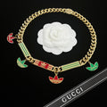 Gucci Enamel Craft Clover Pendant Necklace – Luxury Designer Jewelry – product image 1