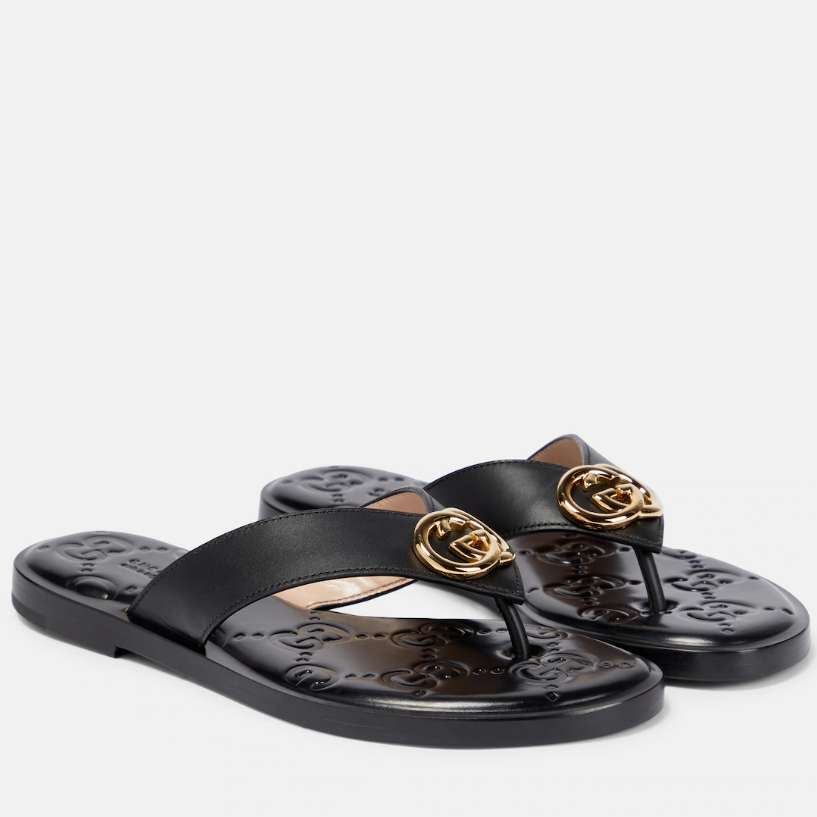Gucci Fashion Metal Buckle Flip Flop Sandals – sandals product image 13