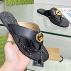 Gucci Fashion Metal Buckle Flip Flop Sandals – sandals product image 17