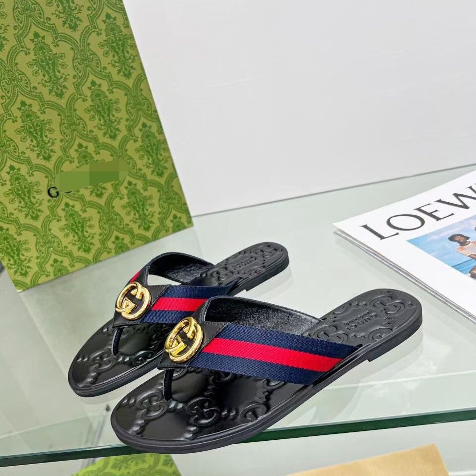 Gucci Fashion Metal Buckle Flip Flop Sandals – sandals product image 2