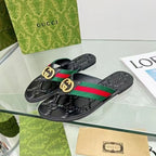 Gucci Fashion Metal Buckle Flip Flop Sandals – sandals product image 6