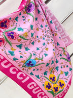 Gucci Floral Print Silk Scarf for Women – product image 13