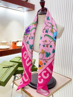 Gucci Floral Print Silk Scarf for Women – product image 14