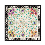 Gucci Floral Print Silk Scarf for Women – product image 5