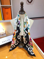 Gucci Floral Print Silk Scarf for Women – product image 9