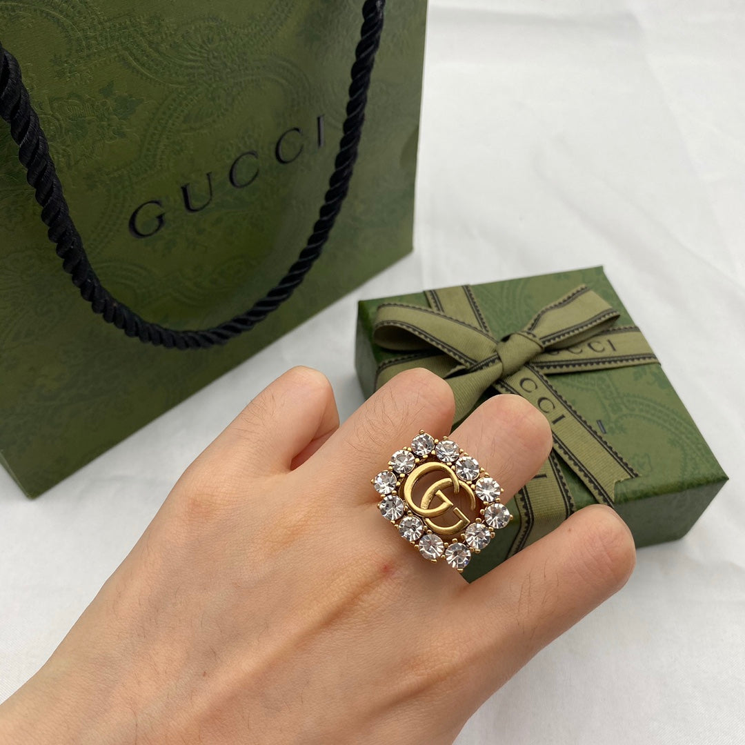 Gucci Full Crystal Ring – Luxury Designer Jewelry – product image 1