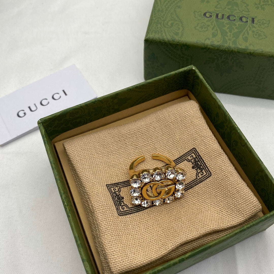Gucci Full Crystal Ring – Luxury Designer Jewelry – product image 2
