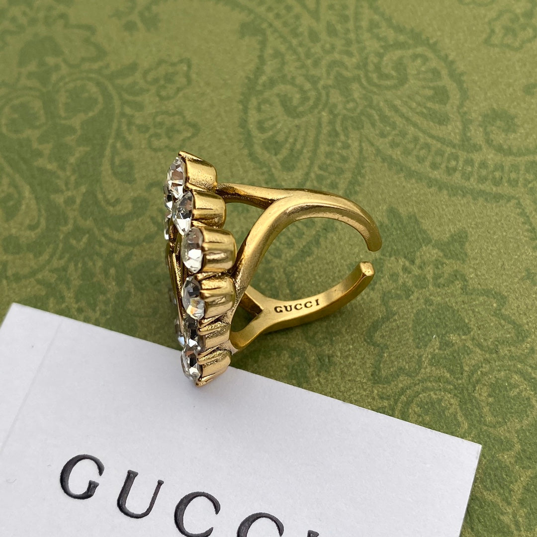 Gucci Full Crystal Ring – Luxury Designer Jewelry – product image 3