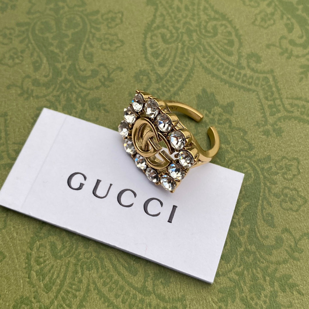 Gucci Full Crystal Ring – Luxury Designer Jewelry – product image 4