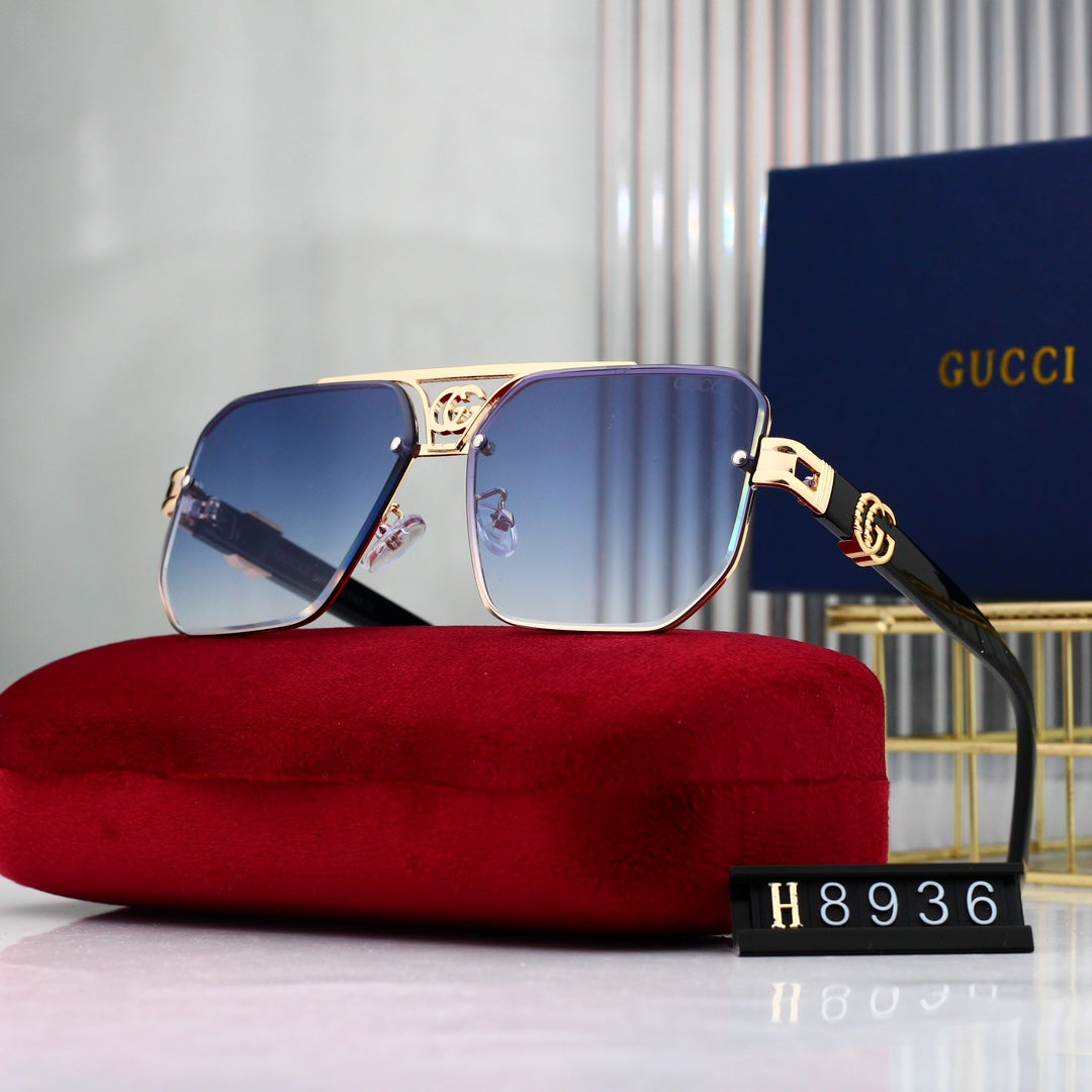 Gucci Geometric Metal Logo Polygon Sunglasses for Unisex – product image 3