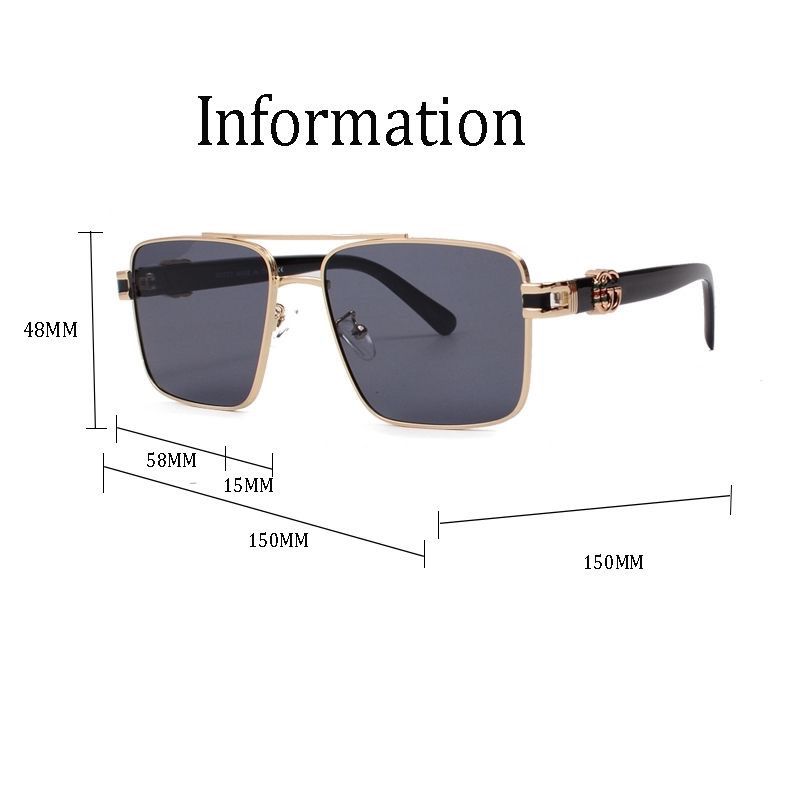 Gucci GG Rimless Square Polarized Sunglasses for Unisex – product image 4