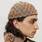 Gucci GG monogram skullcap beige on model