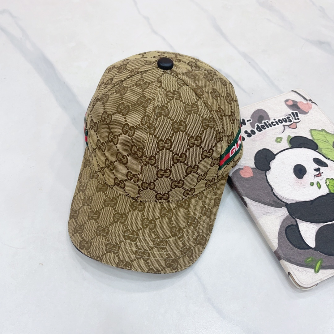 Gucci GG monogram web stripe cap photo 3