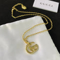Gucci Gold Letter Pendant Tiger Head Necklace – Luxury Designer Jewelry – product image 1