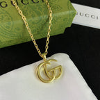 Gucci Gold Letter Pendant Tiger Head Necklace – Luxury Designer Jewelry – product image 2