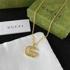 Gucci Gold Letter Pendant Tiger Head Necklace – Luxury Designer Jewelry – product image 4
