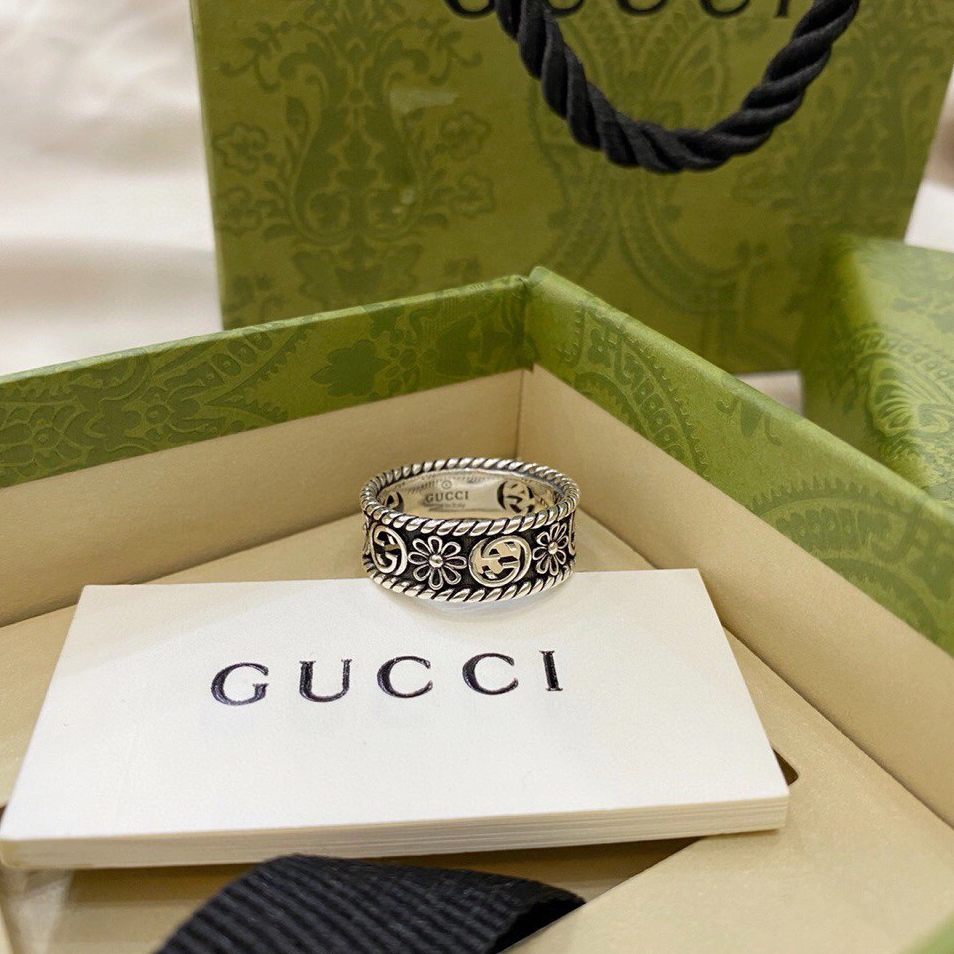 Gucci Interlocking G Silver Ring – Luxury Designer Jewelry – product image 5