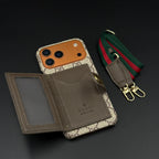 GG Monogram Gucci iPhone 17 Pro Max Case with Card Holder & Detachable Strap – Luxury Gucci Phone Case