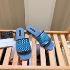 Gucci Letters Denim Flat Slippers – slippers product image 13