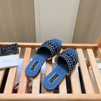 Gucci Letters Denim Flat Slippers – slippers product image 16