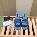 Gucci Letters Denim Flat Slippers – slippers product image 2