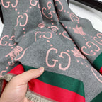 Gucci Little Bee Element Thick Cashmere Scarf for Women – product image 17
