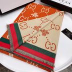 Gucci Little Bee Element Thick Cashmere Scarf for Women – product image 19