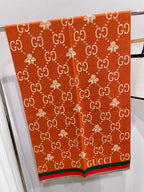 Gucci Little Bee Element Thick Cashmere Scarf for Women – product image 21