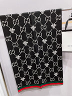 Gucci Little Bee Element Thick Cashmere Scarf for Women – product image 24