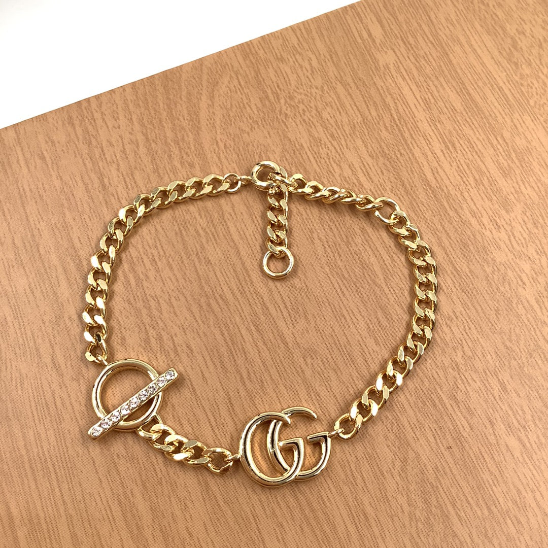 Gucci Logo Letter Chain Bracelet Necklace Set – Luxury Jewelry – product image 11