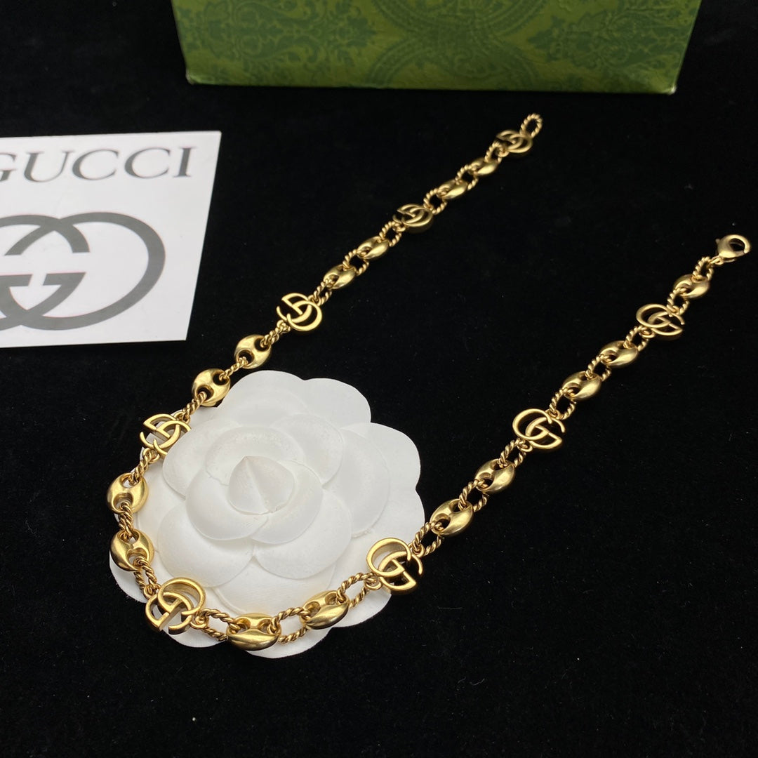 Gucci Logo Letter Stitching Necklace – Luxury Designer Jewelry – product image 5