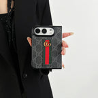 Gucci iPhone Duo Case GG Monogram Web Stripe Beige