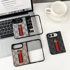 Gucci iPhone Duo Case GG Monogram Web Stripe Beige