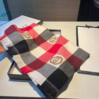Gucci Monogram Check Cashmere Scarf for Women – product image 1