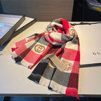 Gucci Monogram Check Cashmere Scarf for Women – product image 5