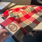 Gucci Monogram Check Cashmere Scarf for Women – product image 8