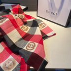 Gucci Monogram Check Cashmere Scarf for Women – product image 9