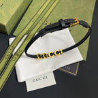 Gucci Monogram Choker Leather Necklace – Luxury Designer Jewelry – product image 3