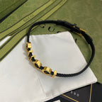 Gucci Monogram Choker Leather Necklace – Luxury Designer Jewelry – product image 4