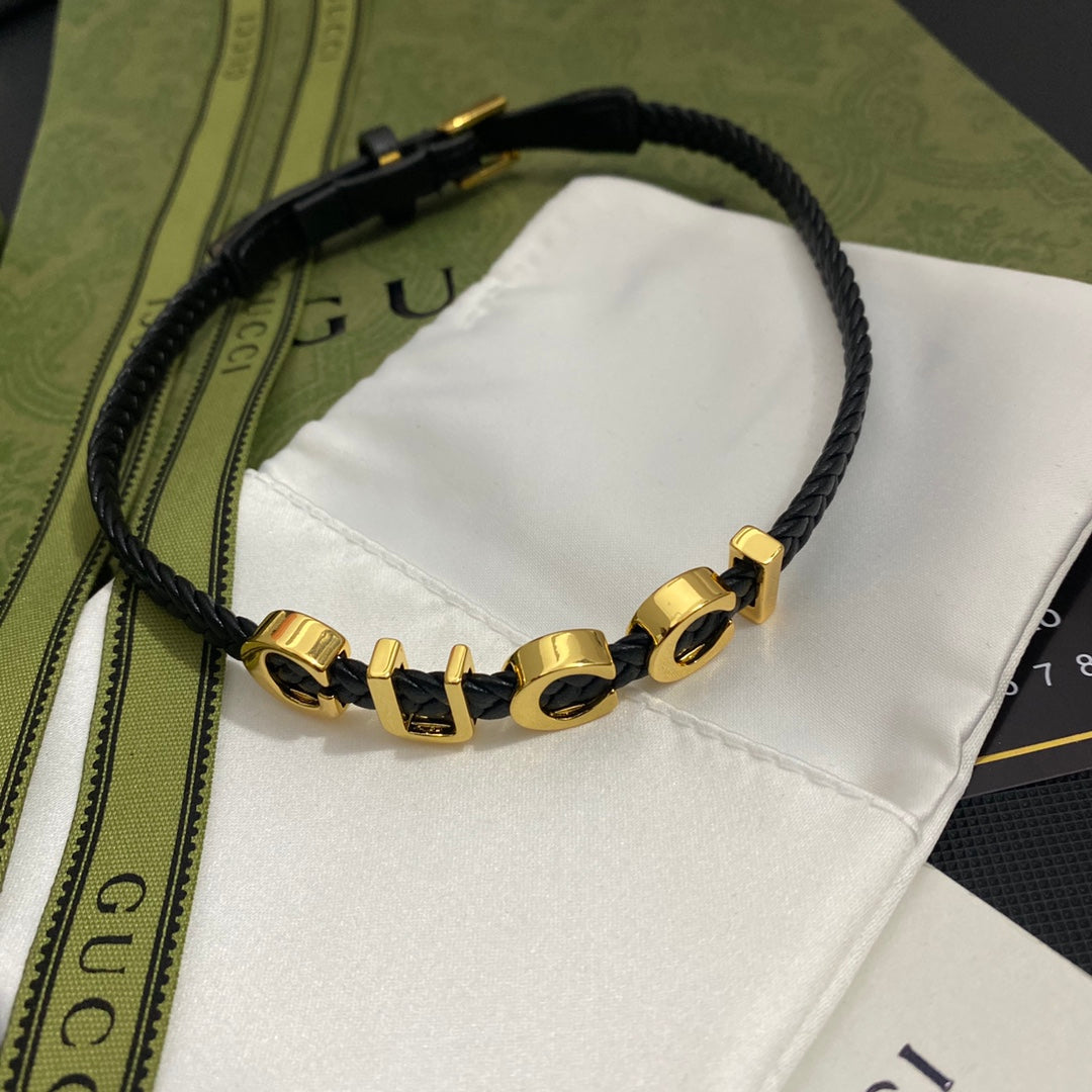Gucci Monogram Choker Leather Necklace – Luxury Designer Jewelry – product image 5
