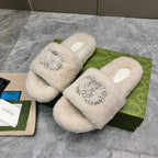 Gucci New Rhinestone Wool Slippers – slippers product image 11
