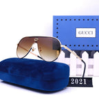 Gucci Oversized Neutral Frameless HD Sunglasses for Unisex – product image 1